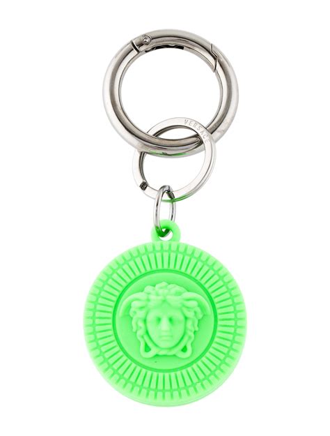 versace bag keychain|Versace silicone keychain.